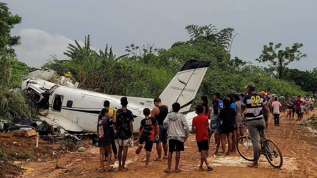 Avioneta que se estrelló en el Amazonas